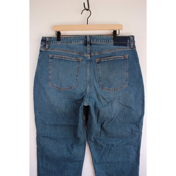 Abercrombie Fitch Womens Jeans Blue The Mom High Rise Denim Ripped Size 33/16 - Picture 9 of 13